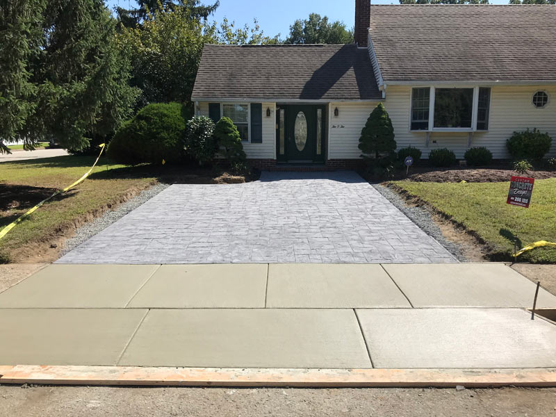Driveway, Apron, Retaining Wall - During